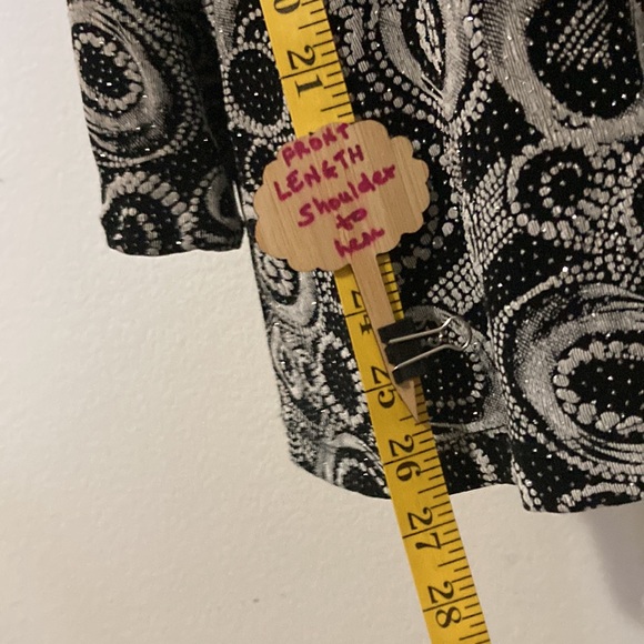 a DRESSing WOMAN 2 piece open 3/4 sleeves with sleeveless inner blouse Size 2X - Picture 4 of 11